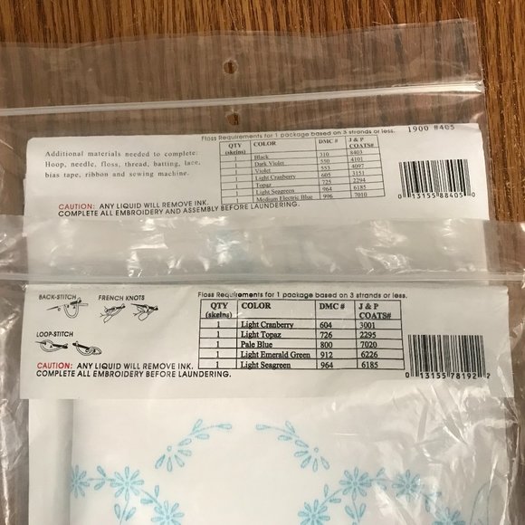 2 new needlepoint projects - pillowcase dress, pillowcase doll New in packages - Picture 11 of 11